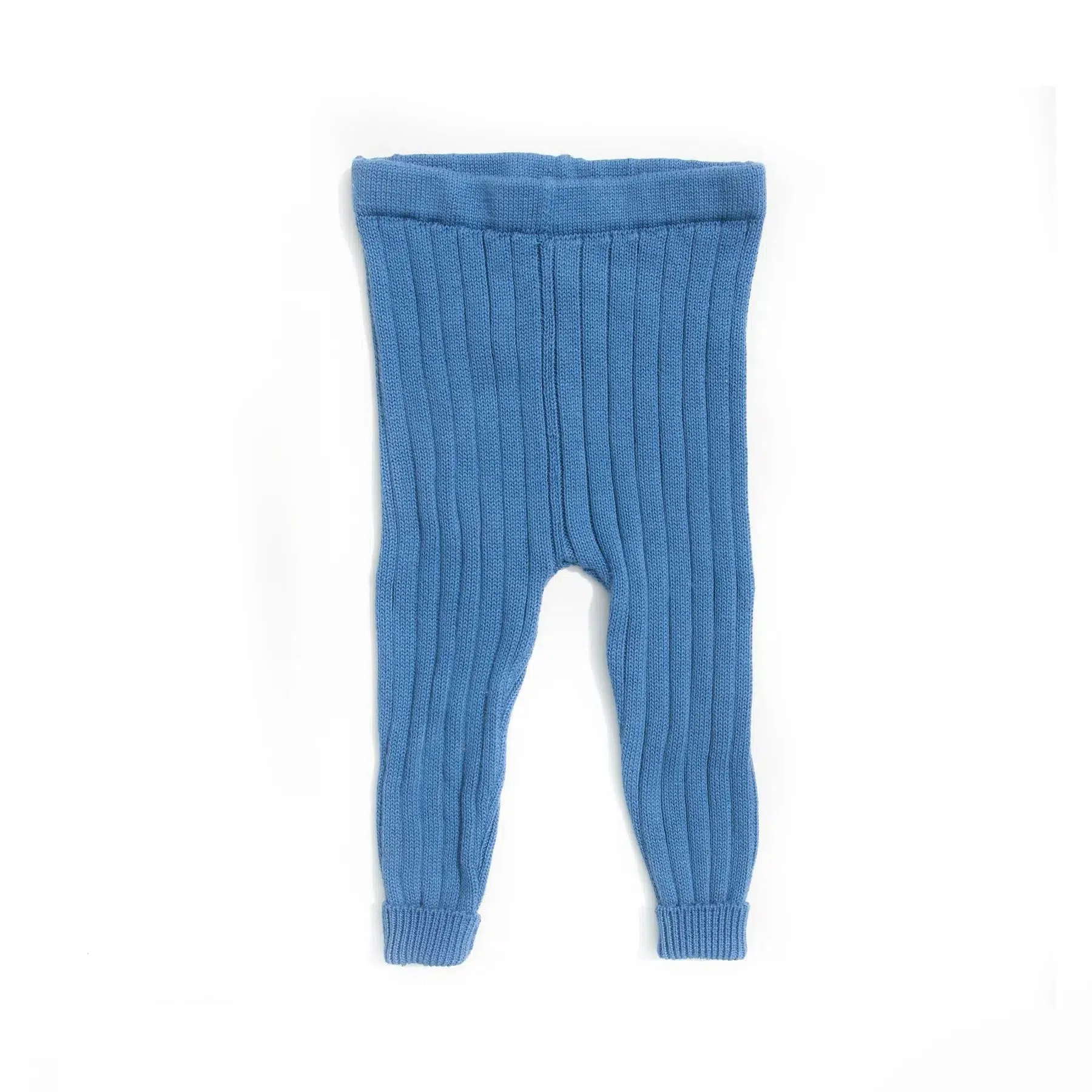 Tun Tun (Peru) - Pima Cotton Knit Leggings - Blue