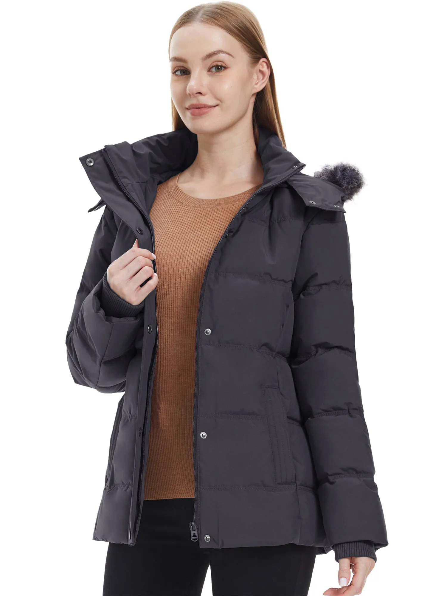 Wantdo Women's Winter Jacket Quilted Puffer Jacket Recycled Material Winter Coats