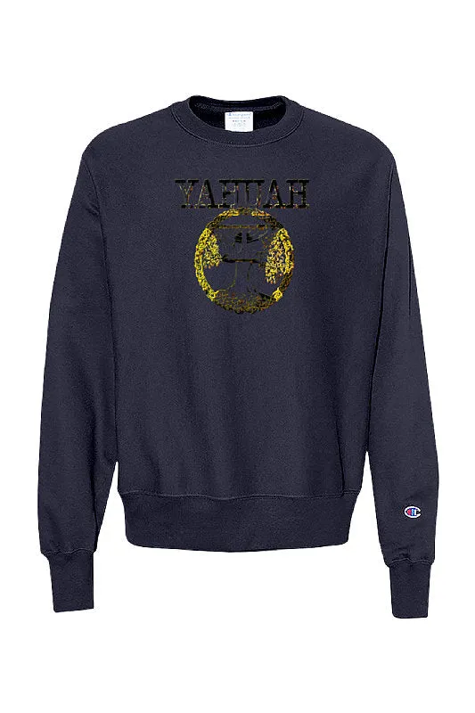 Yahuah Yahusha 04 Designer Champion Unisex Reverse Weave Crewneck Sweater (3 Colors)